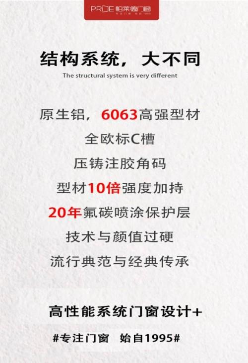 帕莱德门窗高性能系统门窗定制 让生活与众不同