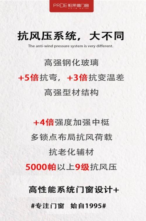 帕莱德门窗高性能系统门窗定制 让生活与众不同