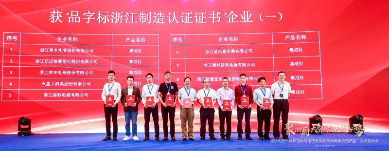 潮邦集成灶再获“浙江制造”品字标认证与产品创新“时尚之星”奖项 潮邦集成灶再获“浙江制造”品字标认证与产品创新“时尚之星”奖项