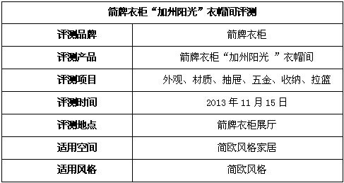 箭牌衣柜“加州阳光”衣帽间评测 箭牌衣柜“加州阳光”衣帽间评测