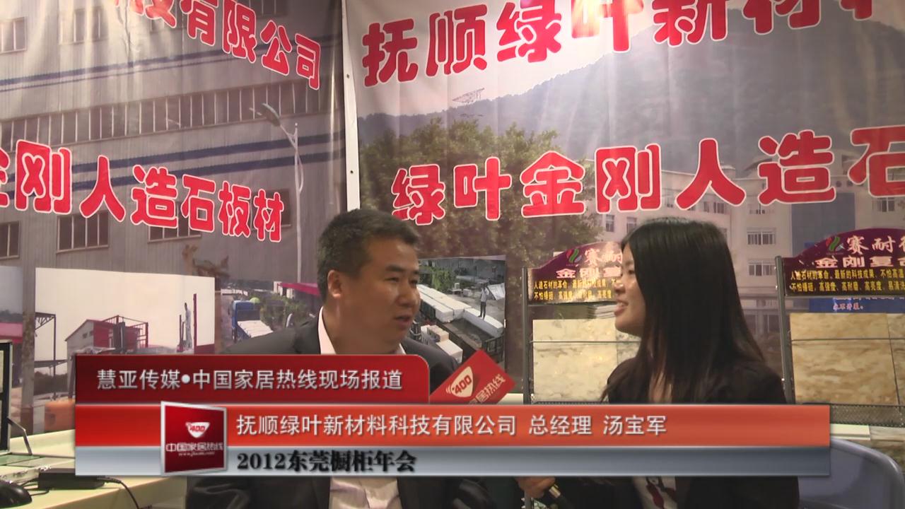 抚顺绿叶新材料科技有限公司总经理汤宝军接受采访