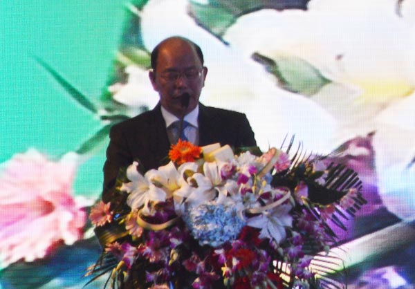 台湾出居商业同业公会全国联合会理事长曾志明发言