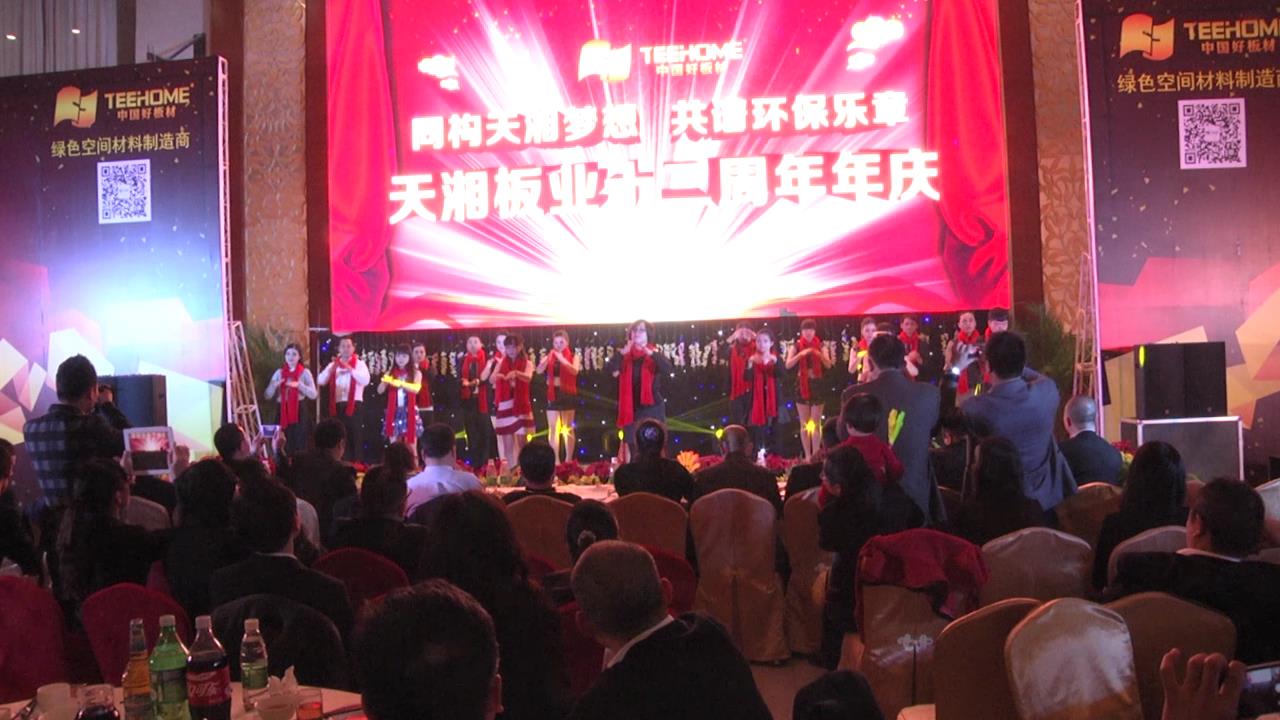同构天湘梦想 共谱环保乐章，天湘板业十二周年年庆