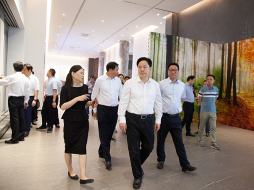 常州市长陈金虎一行莅临贝尔集团调研视察