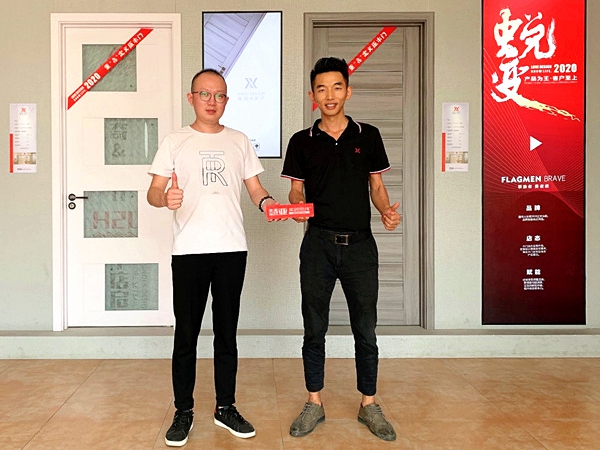慧亚考察团走进鑫奇木门，你想要的加盟信息都在这！