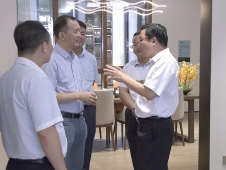 轩尼斯门窗迎接肇庆市委及高要区委领导一行莅临参观指导