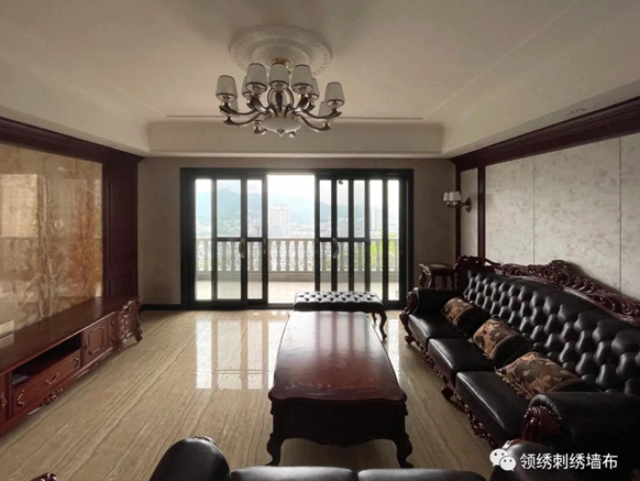 贵而高雅，丽而不俗，领绣墙布实景，应家之桢！