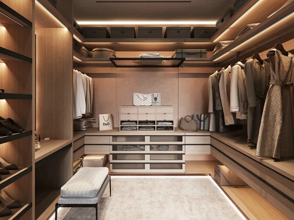 佳居乐高端全屋定制衣帽间 | 构建精致有序的储物空间