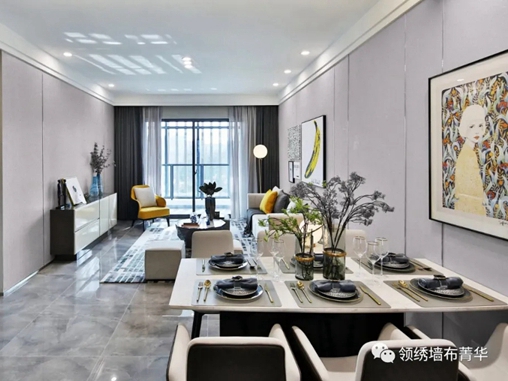 领绣墙布菁华：现代轻奢，简约时尚，与生俱来的都市范儿