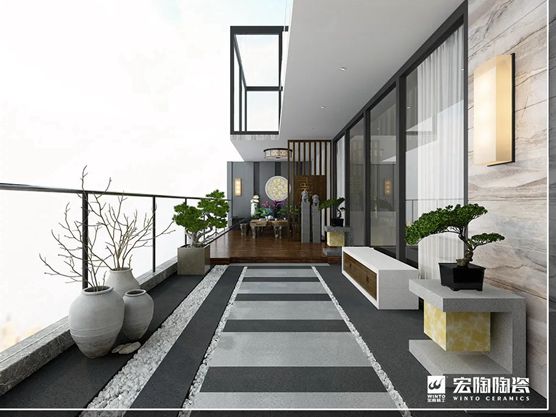 宏陶陶瓷|清凉夏日的阳台“新宠”厚砖，为啥受欢迎