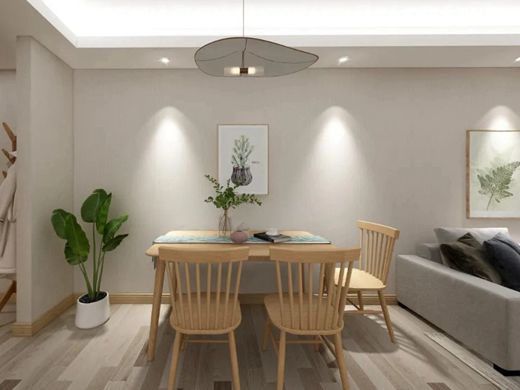兔宝宝全屋定制|107㎡清爽北欧风，厨房的选择与设计爱了~