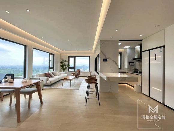 玛格全屋定制|进门就被迷住！153㎡大平层“装”出高颜值