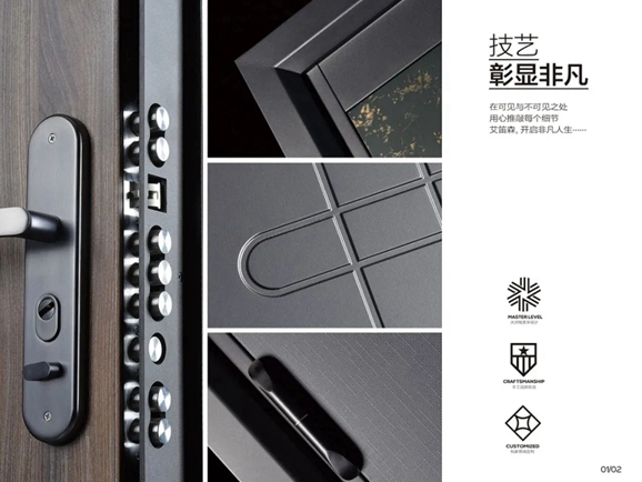 艾笛森安全门 | 每天用的防盗门都是由哪些部件组成的……