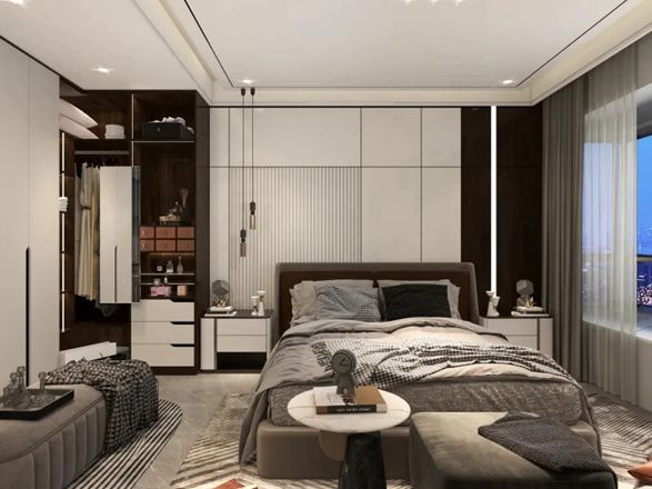 兔宝宝全屋定制|这样的床头背景墙，你值得！