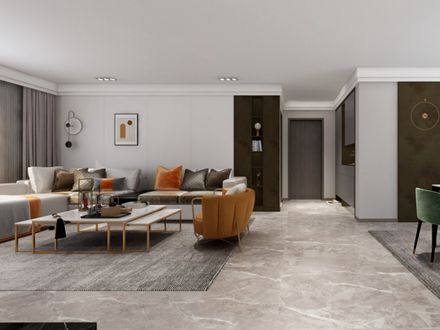 亚丹家居|99m²一家四口的家,烟霭灰+素瓷白，好看极了！