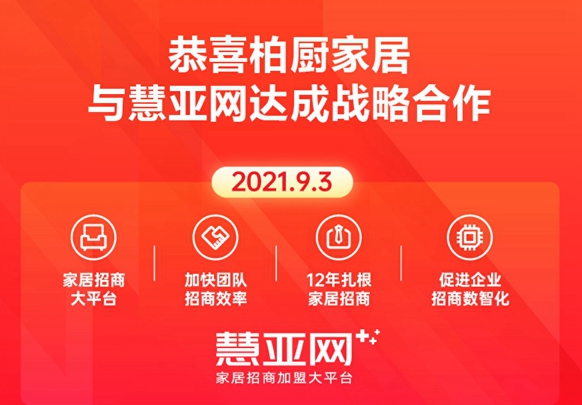 柏厨家居与慧亚网达成战略合作 双向赋能·聚势共赢