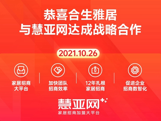 合生雅居与慧亚网达成战略合作 强强联手聚势共赢