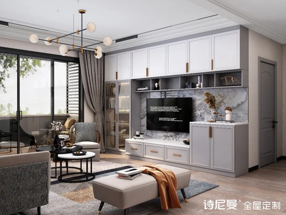 诗尼曼全屋定制|这小两口的148㎡ 新婚之房，居然整个小区都在偷学！