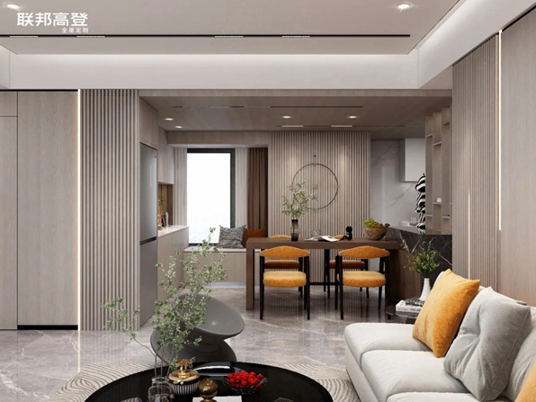 联邦高登全屋定制|150m²简约治愈风，想象中的家在这里实现了！