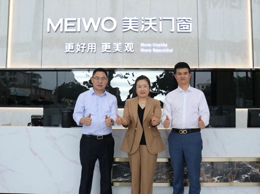 美沃门窗|中国建筑装饰协会材料应用分会秘书长莅临佛山总部参观指导