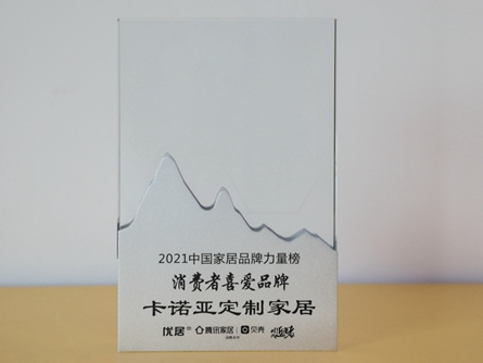 卡诺亚定制家居获“消费者喜爱品牌”奖