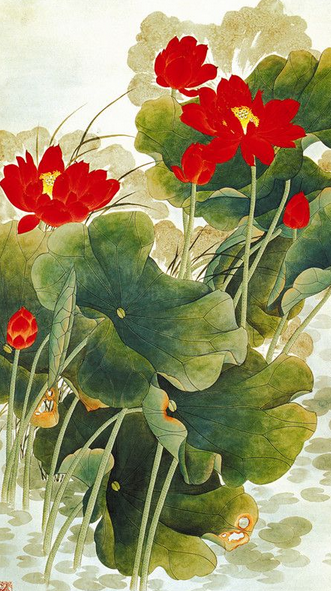绿美居无缝壁画