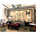 书房背景墙-莲心禅韵CFZ1007