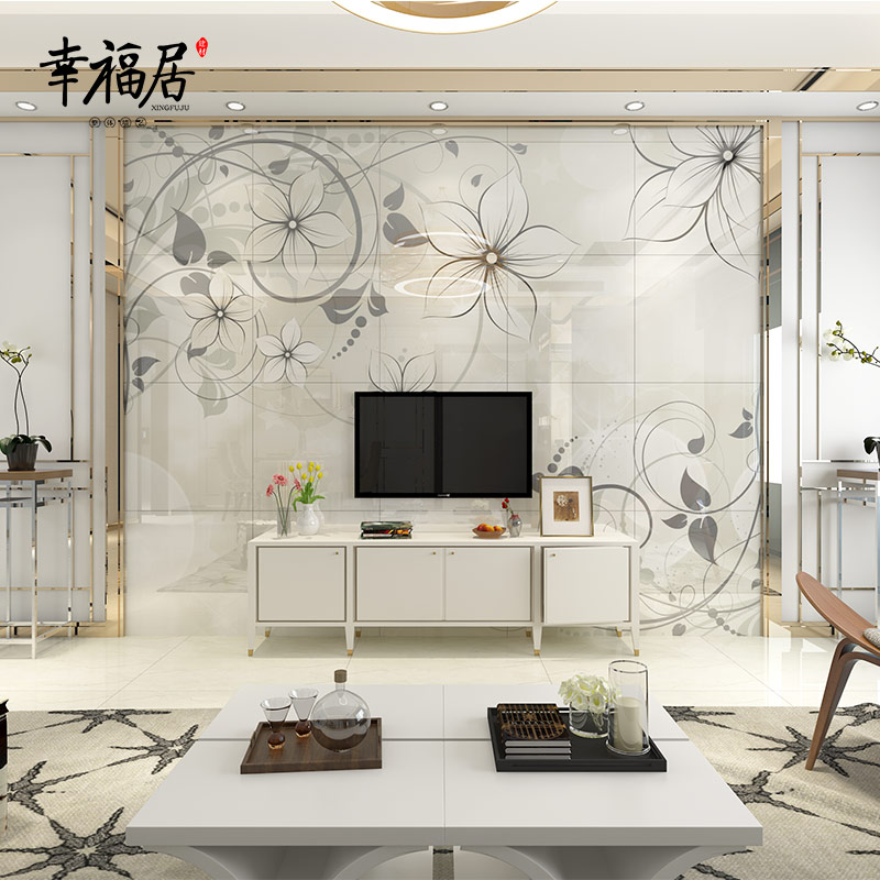 简约客厅背景墙效果图