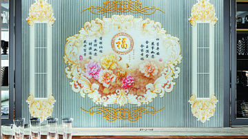 深雕 艺术玻璃，5mm-19mm 定制尺寸 图案定制