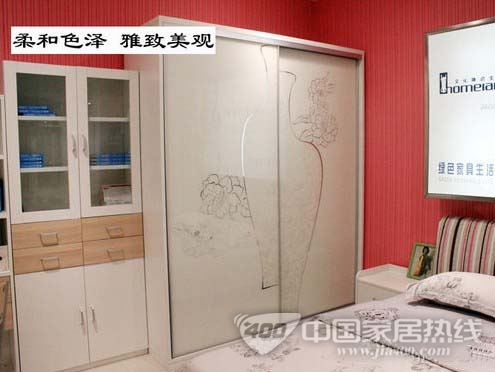 艺术花瓶添雅致 黑马钢化玻璃衣柜门评测