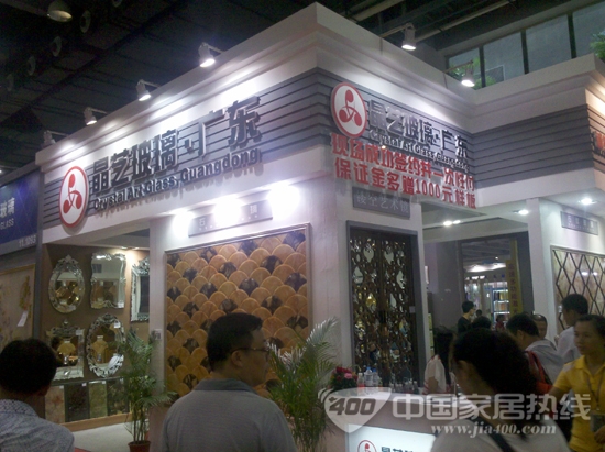晶艺玻璃 建博会主推特色玻璃镜