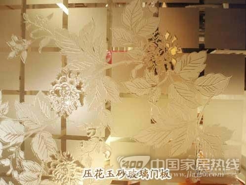 春木压花玉砂玻璃移门评测  尽显名士风流