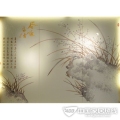 艺术玻璃背景-幽兰