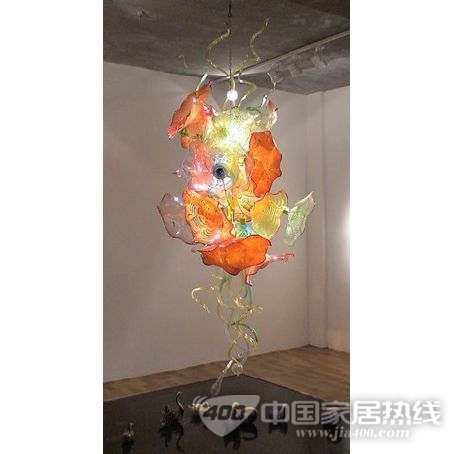 大型艺术吹制玻璃灯饰-和谐2008 
