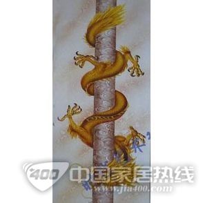 艺术玻璃背景墙玄关009