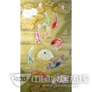 艺术玻璃背景墙玄关-006