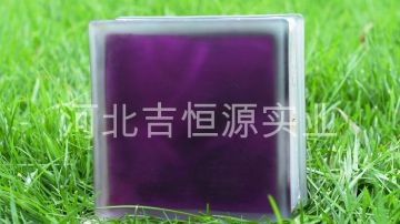 内彩紫酸蒙玻璃砖