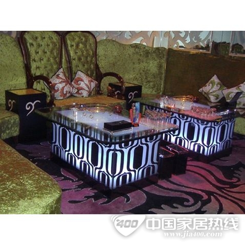 玻璃印花茶几