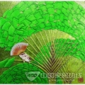 艺术玻璃孔雀开屏