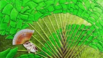 艺术玻璃孔雀开屏