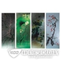 玻璃制品 梅兰竹菊.