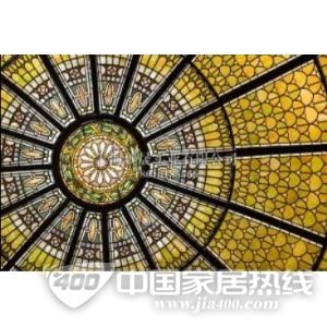 彩绘穹顶玻璃2.