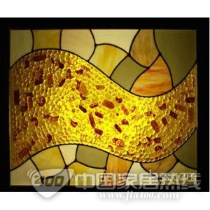 彩色玻璃热熔隔断