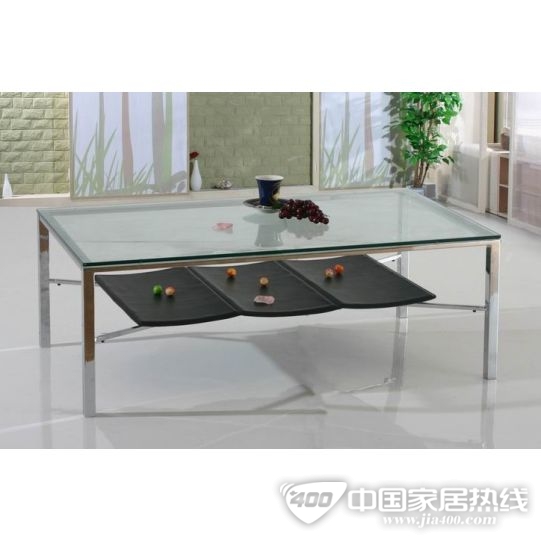 现代五金玻璃茶几 SC-5219