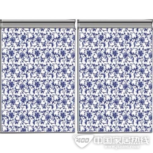 橱柜玻璃 青花瓷