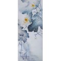 水墨金莲