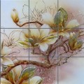  点亮 亮点艺术玻璃产品推荐-电视背景墙-吉品玉兰YG1632