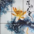 点亮 亮点艺术玻璃产品推荐-电视背景墙-荷塘月色YG1315 