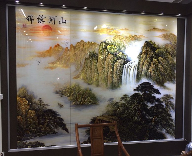 鸿丰牌装饰艺术玻璃产品推荐-锦绣河山系列