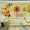嘉佳美艺术玻璃产品推荐-沙发背景墙-五福临门FY-1120